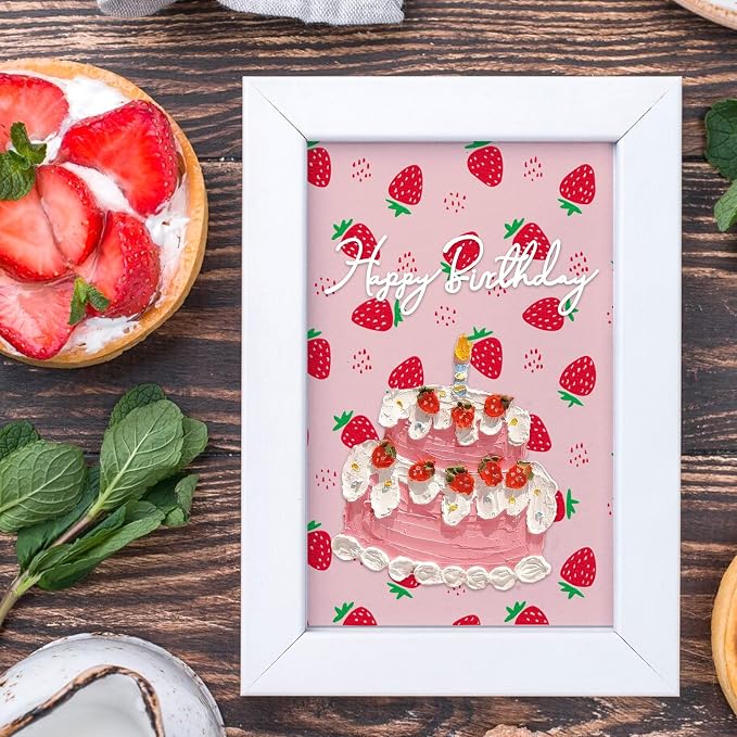 3D Textured Embossing Folders for Card Making, Strawberry Plastic Embossing - Image 3