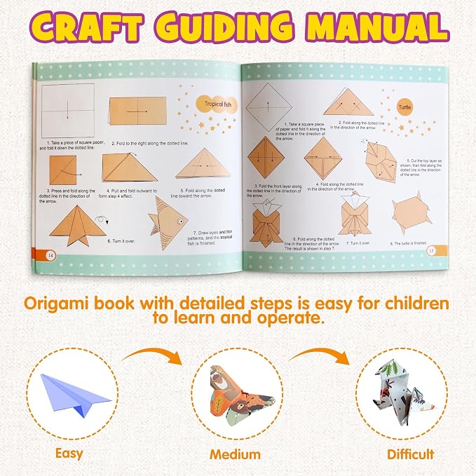 Pigipigi Kids Craft Origami Paper Kit - Image 6