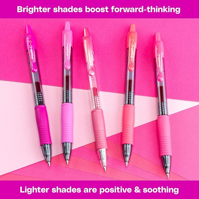 Pilot G2 Premium Gel Roller Pens, Fine Point Gel Pens, Boost Pink Pack - Image 5