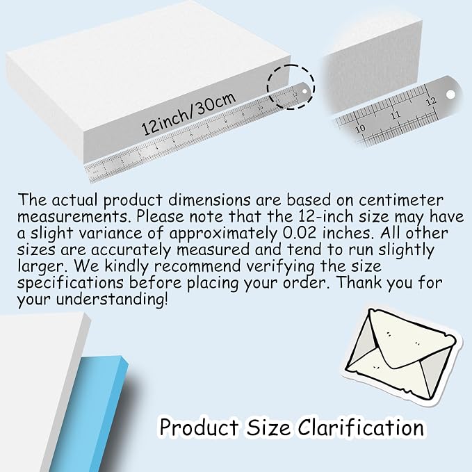 LuckyFoam Blue 10 Pack 12x7.5x0.79 inch Foam Sheets 0.79 Inch Thick Polystyrene - Image 3