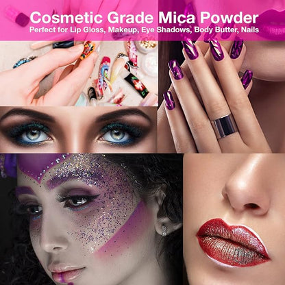 BALTIC DAY - Chameleon Mica Powder, 20 x 5g Jars of Color Shift Mica Powder Set - Image 9