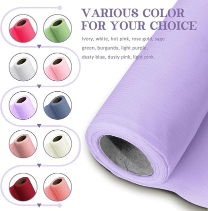 Horbaunal Lavender Chiffon Fabric by The Yard, 10 Yard Continuous Sheer Fabric - Image 2