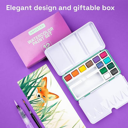 ARTISTRO Watercolor Paint Set in 12 Colors - Image 4