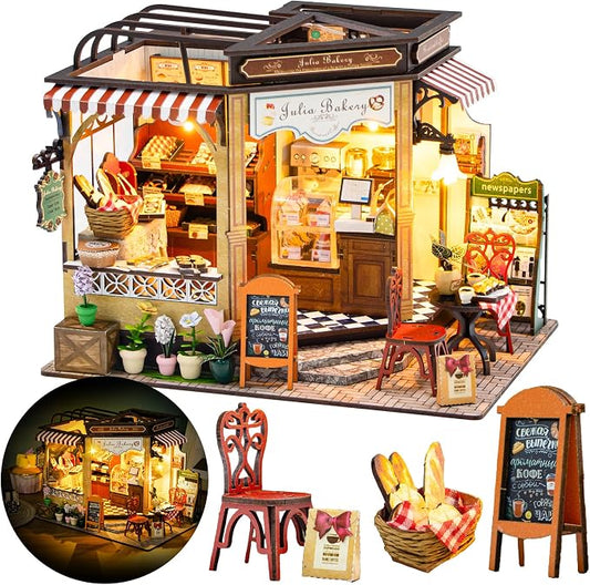 DIY Miniature House Kit, DIY Dollhouse Kit by Flybean-WonderlandinYourHands