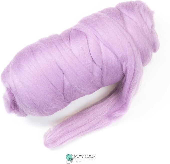 Kondoos Colored Natural Wool roving, 1 lb. Best Wool - Image 2