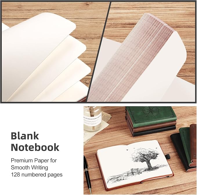 AHGXG Small Blank Pocket Journal Notebook - Image 6