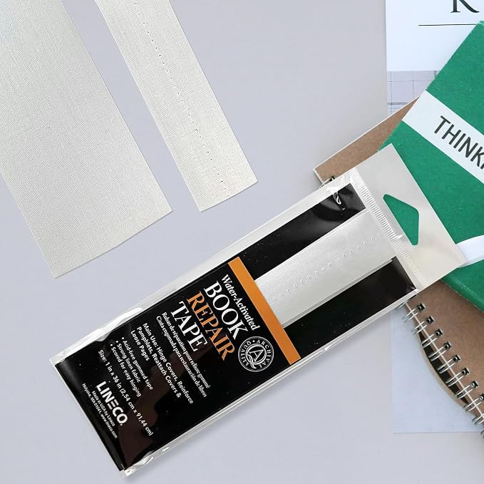 Lineco Water-Activated Book Repair Tape, Use - Image 5