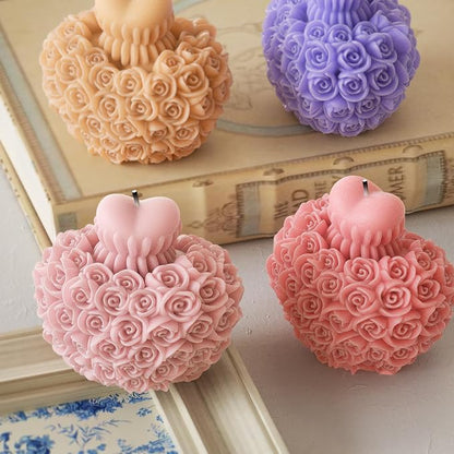 Rose Flower Heart Peony Resin Casting - Image 4