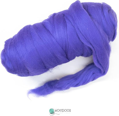 Kondoos Colored Natural Wool roving, 1 lb. Best Wool - Image 2