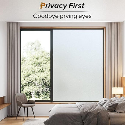 rabbitgoo Window Privacy Film, Frosted Glass Window Clings, Static Cling UV - Image 2