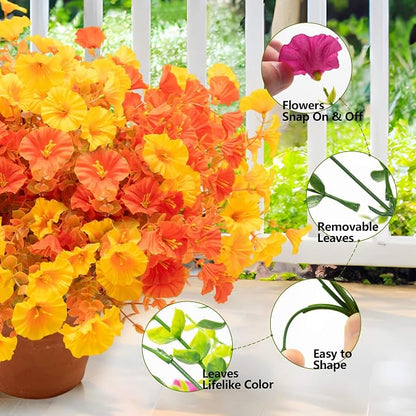 16 Bundles Fall Mums Artificial Flowers - Image 4