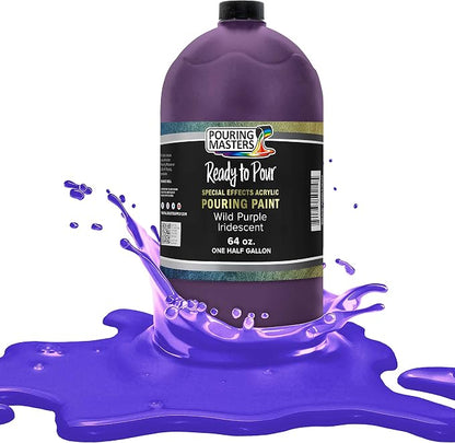 Pouring Masters Wild Purple Iridescent Special Effects Acrylic Pouring Paint by USArtSupply