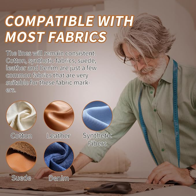 Fabric Chalk Markers -Erase Tailor’s Chalk - Image 6