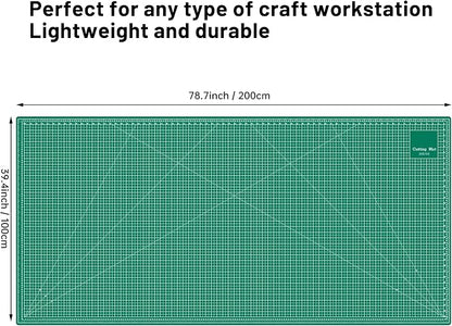 Headley Tools 39.4'' X 78.7'' Thickened Self Healing Cutting Mat, Rotary - Image 3