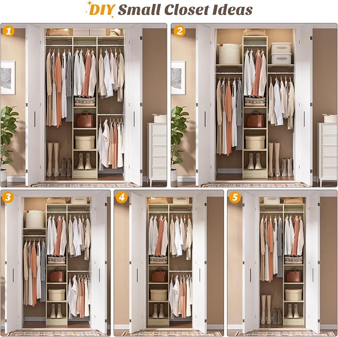 48" Small Closet Organizer, 4FT Small Closet System - Image 7