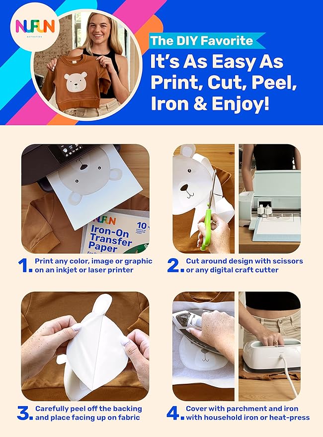 NuFun Activities Printable Iron-on Heat Transfer Paper - Image 2