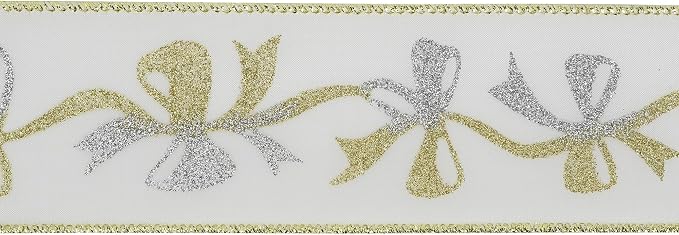 MEEDEE Gold & Silver Christmas Ribbon - Image 7