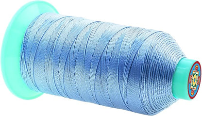 Mandala Crafts Bonded Nylon Thread Light Blue Heavy Duty Sewing Threads - Image 2