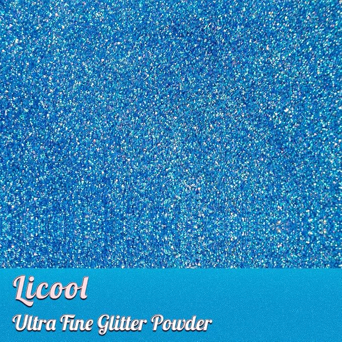 100g/3.5oz Pack Iridescent Rainbow Fine Glitter - Image 2