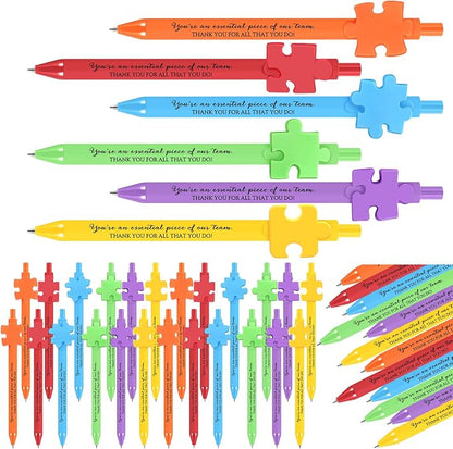 Eaasty 24 Pcs Employee Appreciation Gifts Bulk Inspirational Puzzle Pens Thank by Eaasty