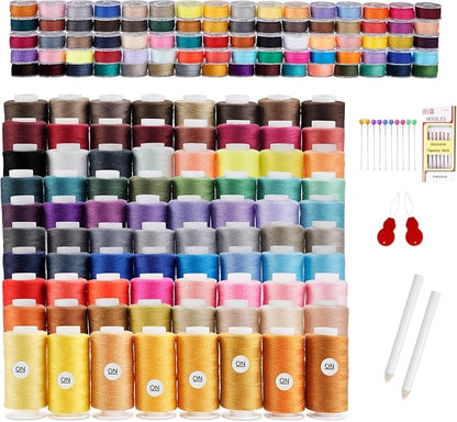184 Pcs 80 Color Thread for Sewing Machine, 500 Yard Sewing Machine Thread & by StiVerse
