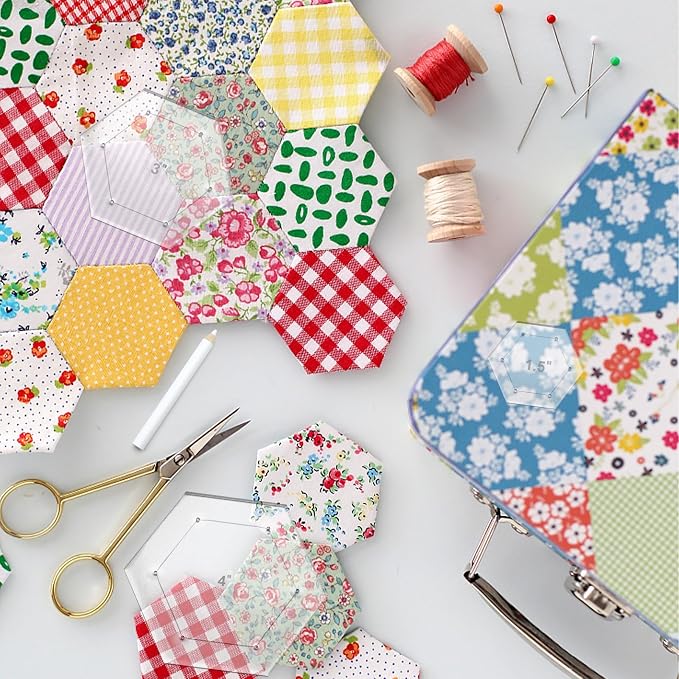 7 Pieces Hexagon Quilting Template - Image 5