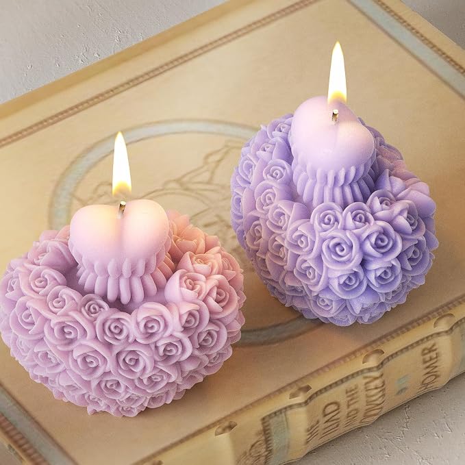 Rose Flower Heart Peony Resin Casting - Image 2