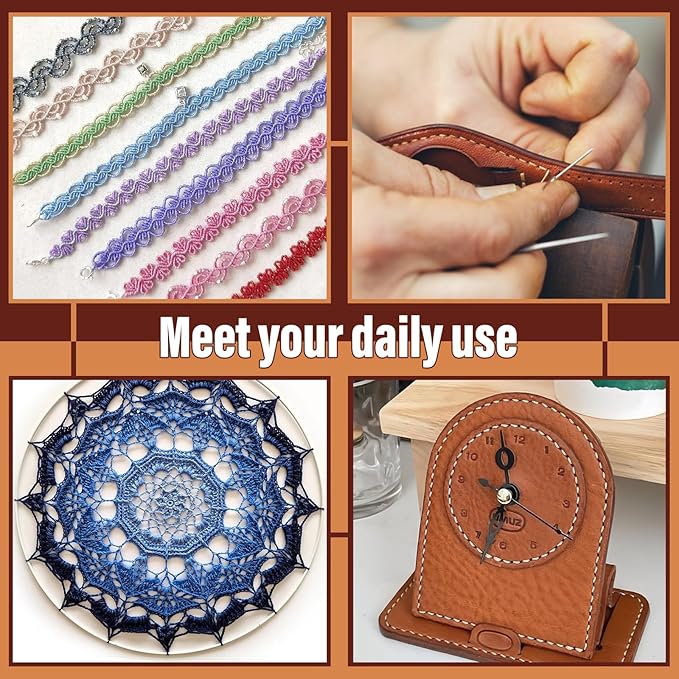 0.55 mm Round Waxed Thread, 14 Colors 76 Yards Spool Wax Coated String - Image 6