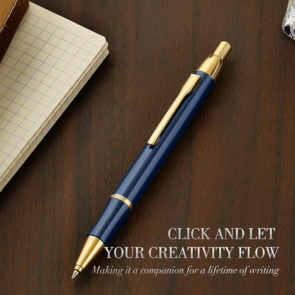 Blue Gel Pen With 24K Gold Finish, Fine lacquer work, Fancy Gift Set - Image 7