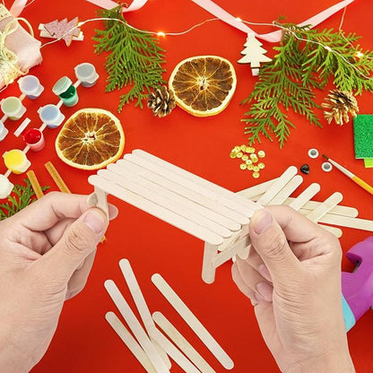 WISYOK 2400 Pcs Wooden Popsicle Sticks - Image 5