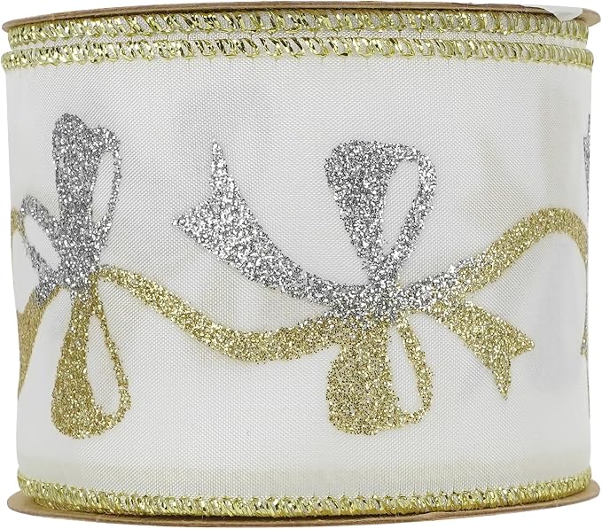 MEEDEE Gold & Silver Christmas Ribbon - Image 9