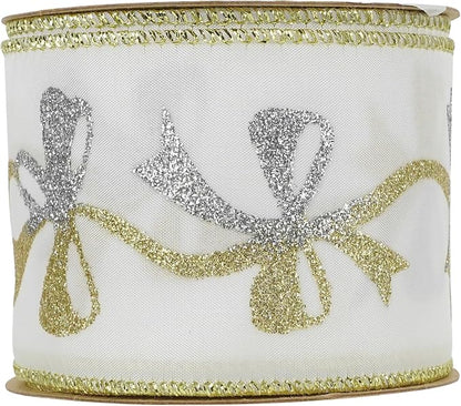 MEEDEE Gold & Silver Christmas Ribbon - Image 9