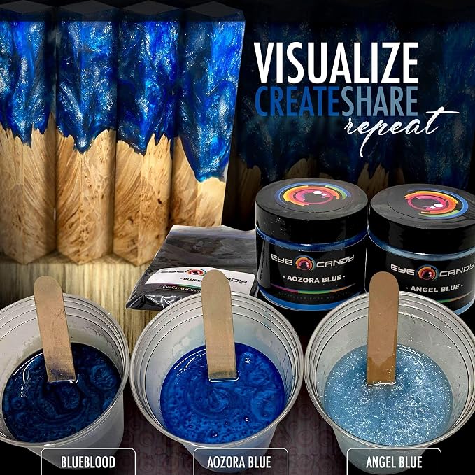 Eye Candy Pigments Premium Blue Mica Powder - Image 8