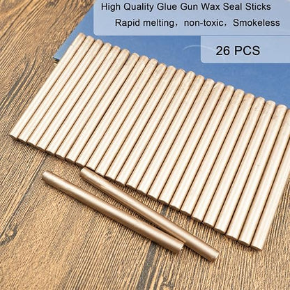 Wax Seal Stick, Ioggtser 26 PCS Mini Glue Gun Wax Seal Stick - Image 2