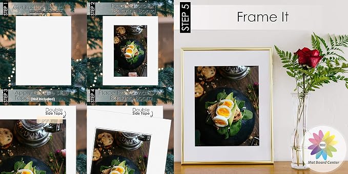 Mat Board Center, 8x10 for 5x7 Black Picture Mat Sets - Image 7