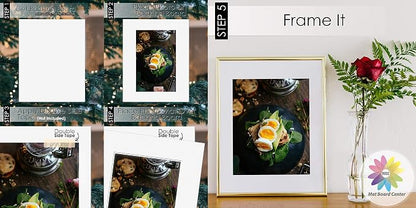 Mat Board Center, 8x10 for 5x7 Black Picture Mat Sets - Image 7