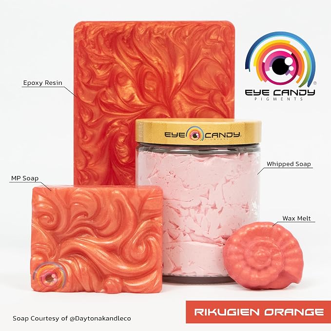 Eye Candy Pigments Premium Orange Mica Powder - Image 2