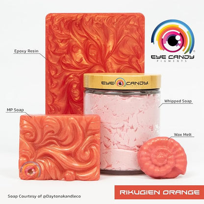 Eye Candy Pigments Premium Orange Mica Powder - Image 2