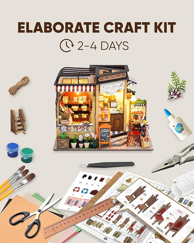 DIY Miniature House Kit, DIY Dollhouse Kit - Image 2