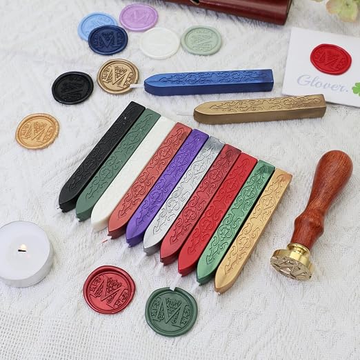 12Pcs Wax Sealing Sticks with Wicks, Decoration - Image 2