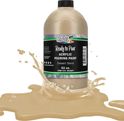 POURING MASTERS Desert Sand Acrylic Ready to Pour Pouring Paint by Pouring+Masters