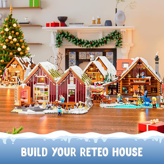 Spa-Cabin Winter Lighting-Building-Bricks Set - Image 7