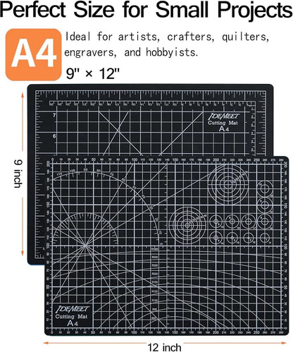 Density-upgraded 9"x12" Self Healing Cutting Mat, Idemeet Rotary Sewing Mat - Image 2