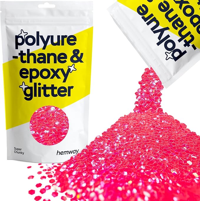 Hemway Polyurethane & Epoxy Resin Glitter 100g / 3.5oz Metallic Crystal Flake by Hemway