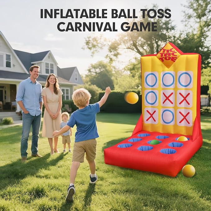 Inflatable Carnival Game with Built-in Blower, Portable Fun Toss Game - Image 4