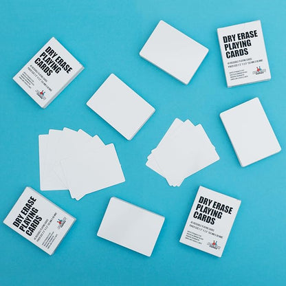 Dry Erase Blank Playing Cards w/Box, Poker Size - Image 4