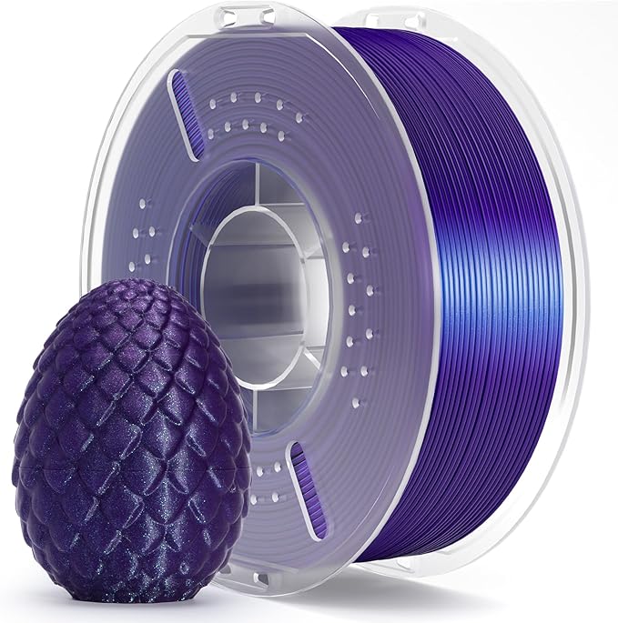 ELEGOO PLA Filament 1.75mm Galaxy Purple 1KG, Shiny 3D Printer Filament by ELEGOO