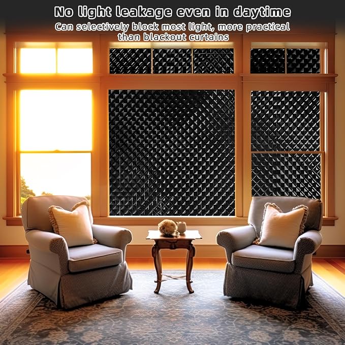 Qualsen Blackout Window Film,  100% Light Sun - Image 3