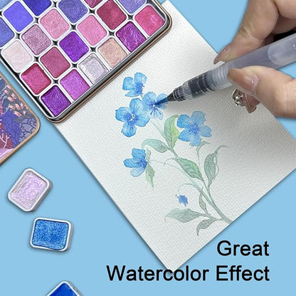 Mini Shifting Watercolor Paint Set, 30 Color Glitter Watercolor Painting Kit - Image 7