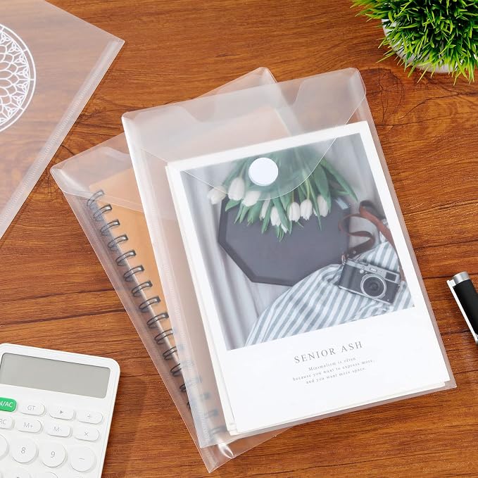 12 Pack Large Clear Die & Stamp Storage Bag Transparent Plastic Folders - Image 6